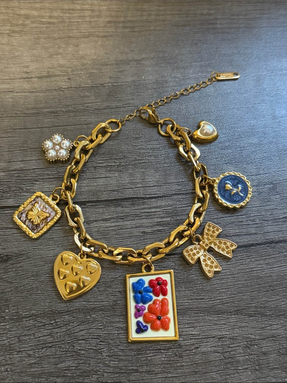 GP SS 7 Charm Bracelet